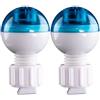 FACAIIO Indicatore di abboccata elettronico in plastica 24mm Luce notturna | Chip sensore elettronico, filtra i falsi segnali, avvio con un solo pulsante, visibilità notturna, per colore bianco blu