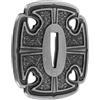 BESTOMZ Tsuba e Tanto in Metallo, Design Tradizionale Argento | Foro 2,6x0,7cm, Motivo Inciso, per Esposizioni Culturali e Arti Marziali, Installazione Stabile