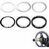 xiongWeiLai Set di 6 distanziatori a manovella, 24 mm, distanziatori interni per bicicletta, adattatore a manovella in alluminio e acciaio inox, per BB86/91/92/BB30/PF30, mountain bike, montaggio preciso per