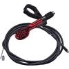 Timcryxient Leva remota contagocce per reggisella per bicicletta, con cavo e tappo terminale per equitazione all'aperto, 22,2 mm, colore: rosso