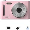Opatiny Videocamera digitale 4K 64MP Retro CCD con zoom 8X, webcam per viaggio