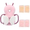 VBNZBK Protezione per La Testa Del Bambino, Zaino Anticaduta per Bambini Morbido e Traspirante Regolabile Sicuro per Bambini di 4-24 Mesi che Gattonano (Rosa)
