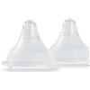 Nuby RapidBottle - Tettarelle per biberon, sterilizzazione rapida, design simile al seno, valvole anti-coliche, confezione da 2 (flusso medio)