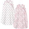 Teechodina Sacco nanna per neonati, 1,5 TOG, 100% cotone, per tutte le stagioni, per primavera, autunno, 1,5 Tog/Sweet Heart + Rabbit, 78 cm, 6-12 mesi