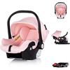 Chipolino Set seggiolino auto, stazione base Isofix Aura, i-Size (40-85cm), colorazione:rosa