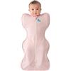 Love To Dream Swaddle UP, Neonato 2,2-3,8 kg - Rosa cipria | Vestibilità aderente, favorisce un sonno sano | 0,2 Tog per primavera ed estate (24-27°C) | Cotone e doppia cerniera