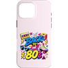 Funny Eighties 80s Costume Party Back to Custodia per iPhone 16 Pro Max Back to 80s Nostalgia Roller Skate Boombox Cassette Anni Ottanta