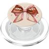 Football Bow Days Fiocco Calcio Rosa Marrone Lace Up Game Day PopSockets PopGrip per MagSafe