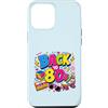Funny Eighties 80s Costume Party Back to Custodia per iPhone 12 Pro Max Pattino a rotelle Boombox retrò vintage anni '80