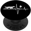 Quail Hunting Heartbeat Gifts English Setter Quaglia Caccia Heartbeat Dog Hunter PopSockets PopGrip Adesivo