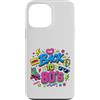 Funny Eighties 80s Costume Party Back to Custodia per iPhone 13 Pro Max Pattino a rotelle Boombox retrò vintage anni '80
