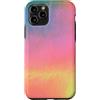 generic Custodia per iPhone 11 Pro Grafica astratta pastello arcobaleno aura