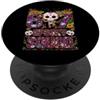 Floral Mexican Halloween Día De Los Muer 67 Squadra Spettrale Seis Siete 67 Meme Dia De Los Muertos 6 7 PopSockets PopGrip Adesivo