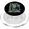 Anime Gaming Sleep Social Life Funny Gam Anime Gaming Livello Massimo Divertente Kawaii Otaku Gamer Uomini Teen Boy PopSockets PopGrip per MagSafe