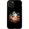 Cyberpunk Visual Kei J-Rock Ramen Japan Custodia per iPhone 11 Pro Anime Japan Samurai Tattoo K-Pop Y2K Manga Geisha Kawaii