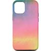 generic Custodia per iPhone 12/12 Pro Grafica astratta pastello arcobaleno aura