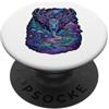 Lakelandwholesale1 Shirt Company Trippy Deer Skull Fungo Foresta Fantasy Graphic Design PopSockets PopGrip Adesivo