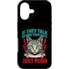 Cat Lover Owner Pet Custodia per iPhone 17 Se parlano alle tue spalle, parla gatto e fai le fusa