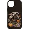 Halloween Spooky Magic Custodia per iPhone 14 Plus Rimani magica amante dei libri di Halloween da strega