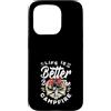 Funny Camping Outdoors & RV Life Apparel Custodia per iPhone 15 Pro La vita è migliore dal fuoco al tramonto Vintage