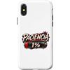 Umorismo Batteria Scarica e Pazienza Custodia per iPhone X/XS Paciencia 1% Grafica Batteria Scarica Pazienza