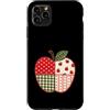 Teacher Apple Classroom Custodia per iPhone 11 Pro Max Classe insegnante a pois a quadretti di mela per il ritorno a scuola