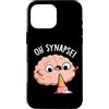 Punny Bone Custodia per iPhone 16 Pro Max Oh Synapse Divertente Gioco di parole