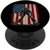 Vintage Adventure Lover For Dad With The Divertente subacqueo patriottico sotto la bandiera sarcastica PopSockets PopGrip Adesivo
