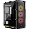CORSAIR iCUE LINK 5000T LX RGB Mid-Tower ATX PC Case - 3 ventole LX120 RGB preinstallate, strisce luminose Aurora integrate, interni spaziosi, Hub di sistema iCUE LINK incluso - Nero