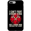 Firefighter Fire Rescue Christianity Custodia per iPhone 7 Plus/8 Plus Non posso combattere ogni incendio ma so chi controlla le fiamme