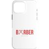 Fade Factory Barber Custodia per iPhone 16 Pro Max Forbici da barbiere, design a lettere, taglio fresco