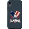 Potential Funny design Custodia per iPhone XR Uomo Donna P-Ball Pickleball Player Patriotic Design