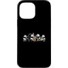 Panda Yokocho Custodia per iPhone 13 Pro Max Panda Jazz Pianoforte Sassofono Batteria Contrabbasso Musica