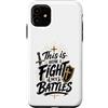 Potential Funny design Custodia per iPhone 11 Ecco come combatto le mie battaglie Armatura di Dio cristiana