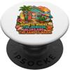 Beach Co Apparel Casa è dove l'orizzonte sfuma e la sabbia è calda PopSockets PopGrip Adesivo