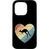 kangaroo marsupial Australia outback ani Custodia per iPhone 15 Pro Cuore con Kangaroo Australia Outback Animal