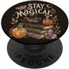 Halloween Spooky Magic Rimani magica amante dei libri di Halloween da strega PopSockets PopGrip Adesivo