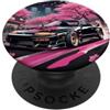 Japanese JDM Cars Spot Auto da corsa vintage JDM Drift Sakura Blossom Tokyo Street PopSockets PopGrip Adesivo
