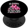 Breast Cancer Awareness Pink Ribbon Supp In ottobre indossiamo il cancro al seno di calcio Pink Watch PopSockets PopGrip Adesivo