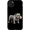 Vintage Bulldog Bubblegum Aesthetic Styl Custodia per iPhone 11 Pro Max Bulldog rosa Bubble Gum carino bulldog amante dei cani grafica donna
