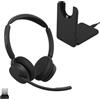 Jabra Evolve3 45 cuffie biauricolari wireless Bluetooth con microfono, USB-A, UC