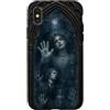 Random Galaxy Custodia per iPhone X/XS Fantasmi vittoriani infestati da finestra gotica horror di Halloween