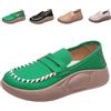 LaoSShu Scarpe correttive correttive da Donna con Suola Morbida in Pura Pelle Bovina, Scarpe da Passeggio Antiscivolo Casual alla Moda Carine, (Color : Green, Size : 38)