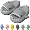 IDEINER Ciabatte Squalo Donna Uomo Shark Slippers Divertenti Taglia 36-47 | Pantofole Squalo Estive Open Toe Sharky Slides Antiscivolo Cloud Sharko Divertenti Sandali Adulto Unisex