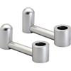 Vecys 2 Pack Ganci per Seggiolino Auto Accessorio Gancio Poggiatesta Sedile Posteriore Auto Forniture Piccolo Gancio Seggiolino Auto Ganci Nascosti per Borsa Vestiti Grocery (Argento)