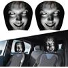 Yooyan 2 coprisedili Horror Ghost Face per poggiatesta, stampati su entrambi i lati
