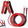 Aelxveba 2 pinze a coccodrillo da 30 A, con cavo di avviamento, 1 m, per batteria da auto, compatibile con 12 V e 24 V, in metallo rame per una conducibilità, sicurezza con fusibile incorporato, uso