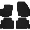M MOTOS MOTOS Strike Tappetini auto Velours per auto destinato a Ford S-MAX I 2006-2015 5 passeggeri - Standard, Tessuto, Nero tappetino auto - Provate un nuovo comfort di guida con un set di tappetini in vel