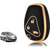 TOOMUME Cover Chiave TPU, Custodia Chiave 3 Tasti per Renault Twingo 2 3 Clio 3 Kangoo Modus Trafic Master Dacia Duster Sandero Stepway Logan Lodgy, Copri Chiavi Guscio Chiave Auto Telecomando