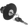 Xzmzbxzb Coperchio del serbatoio con chiusura a chiave compatibile con Ford per Fiesta 2011-2017 per Flex 2009-2017 per Focus 2012-2017 8U5Z9C268B Coperchio del serbatoio carburante con chiusura a chiave